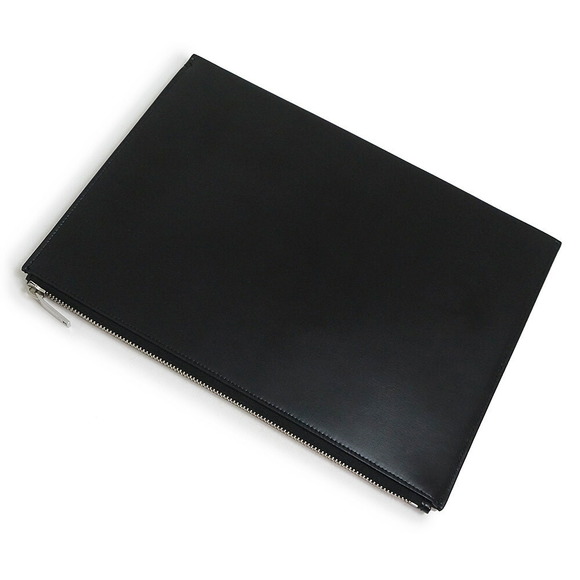 SAINT LAURENT PARIS Tiny Tablet Holder Shoulder Clutch Bag Calfskin Black - Picture 6 of 10